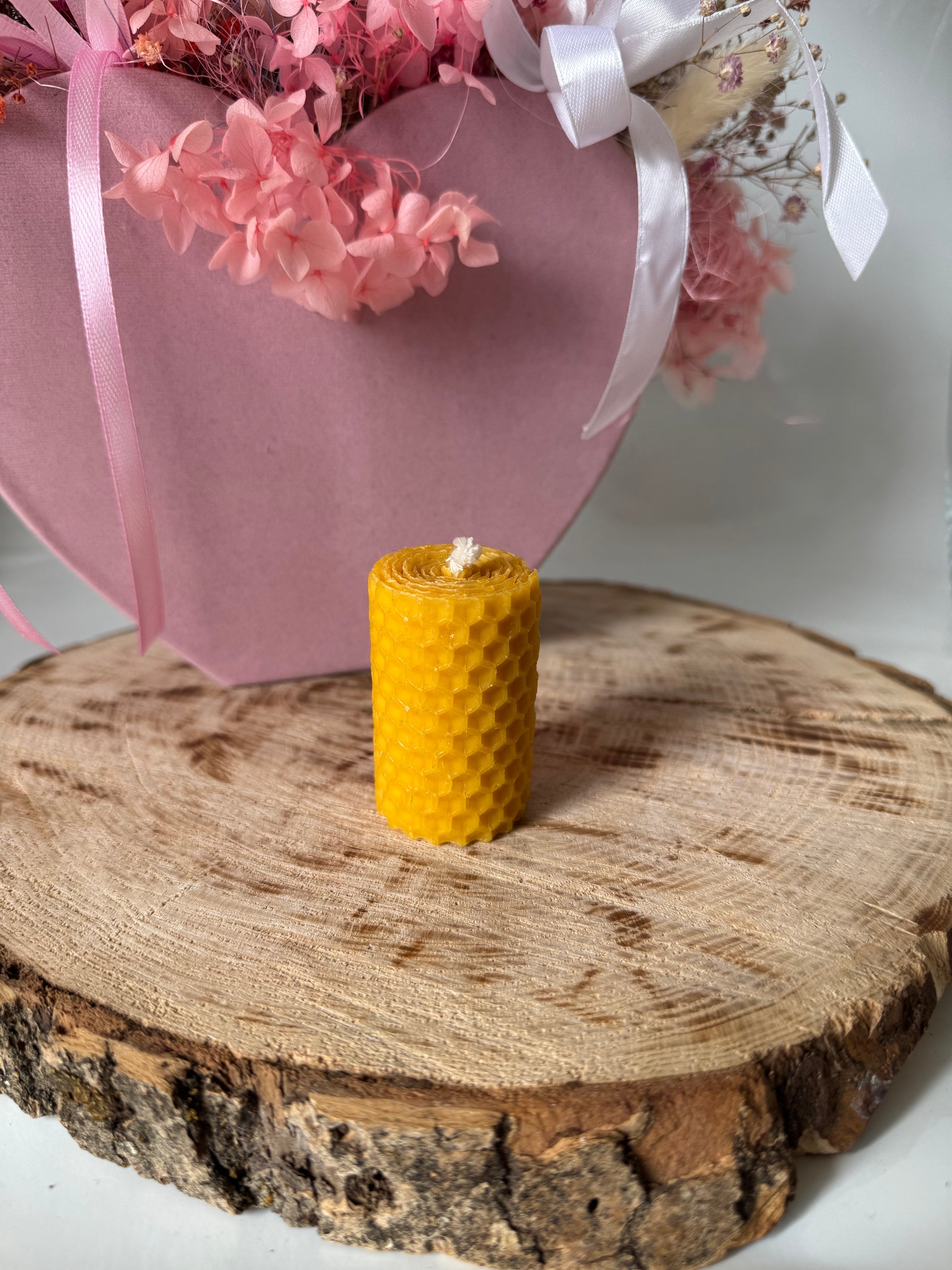 Natürliche Bienenwachs-Drehkerze