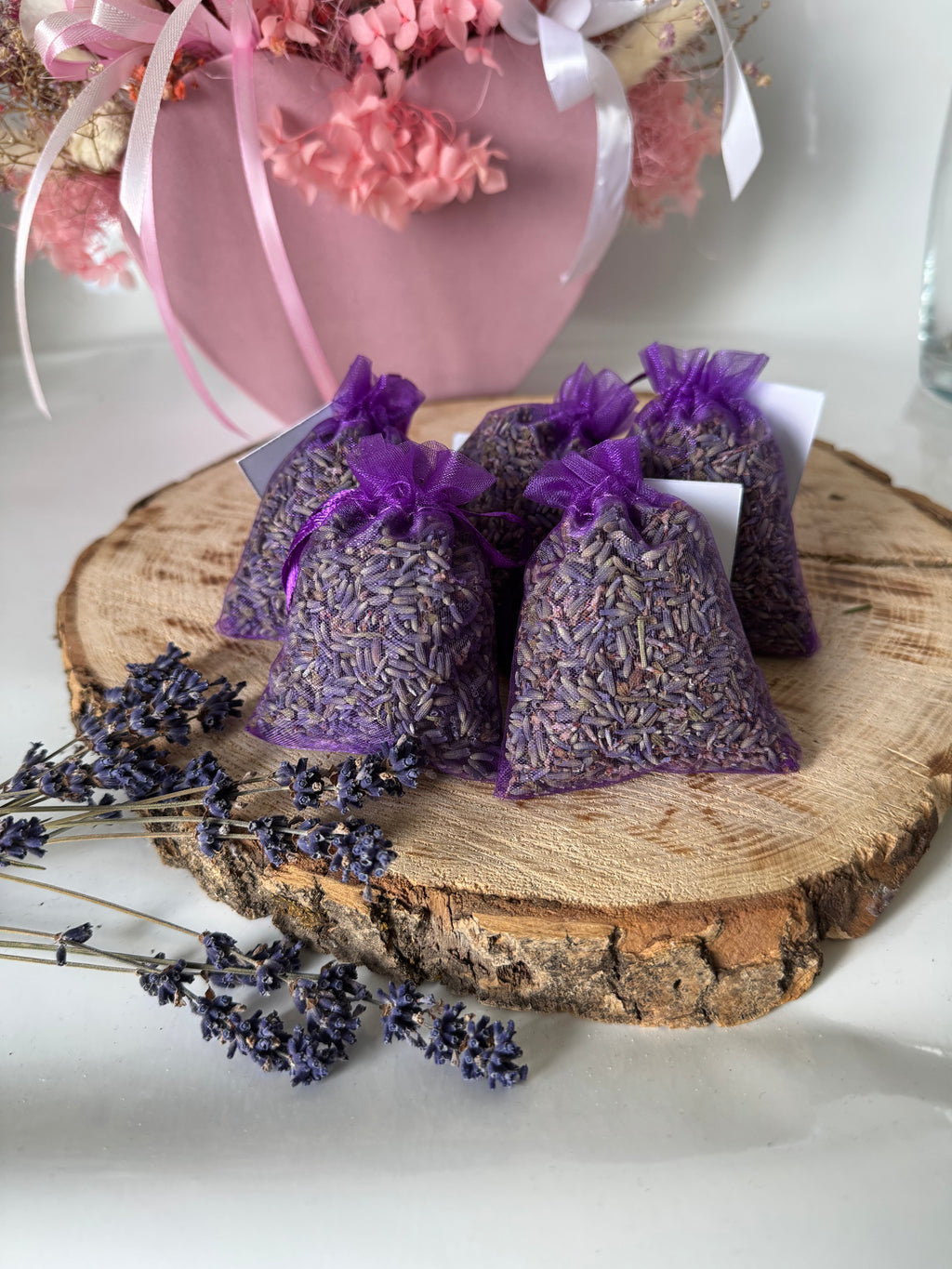 Getrockneter Lavendel in Organza