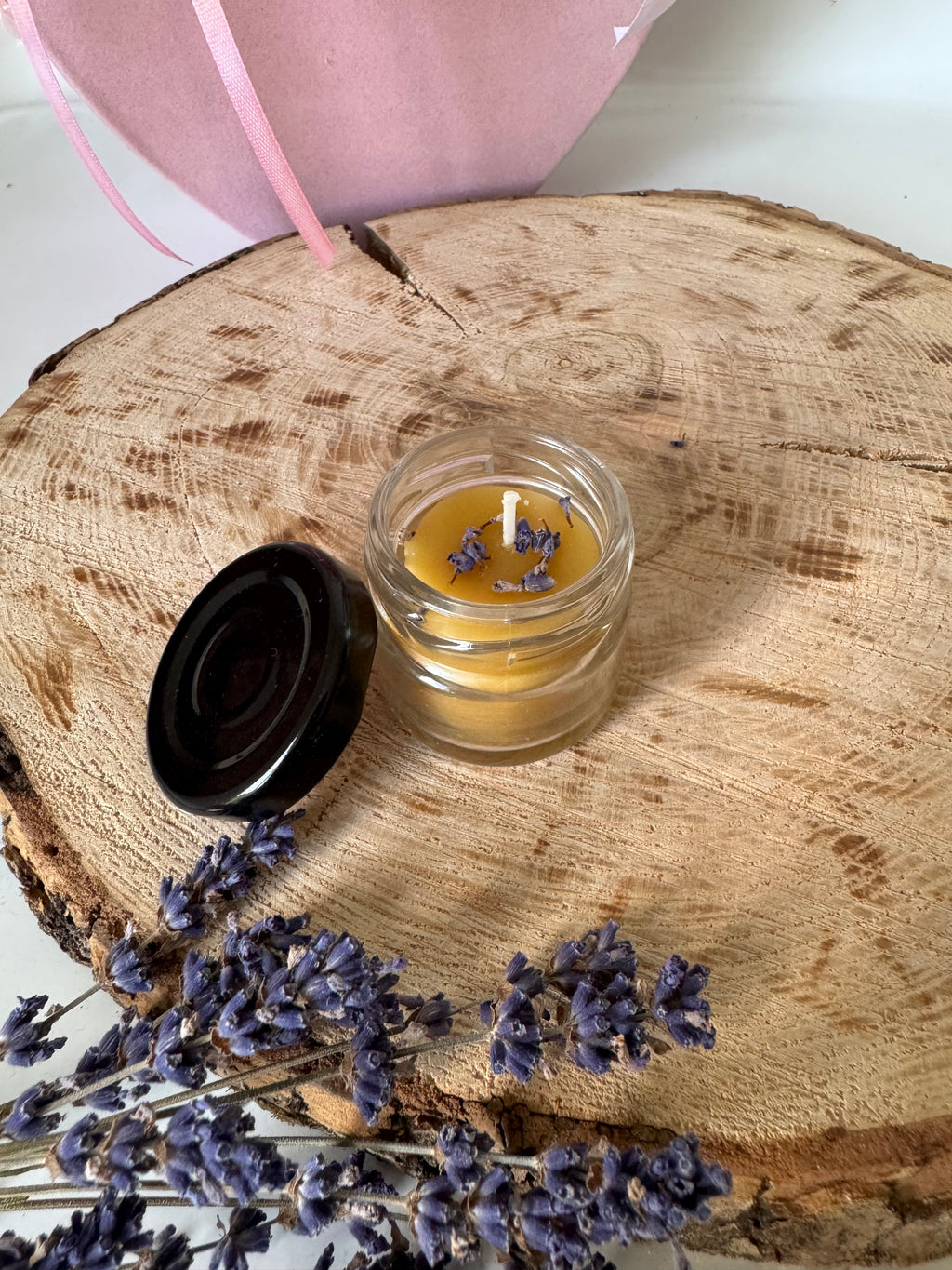 Honigkerze - Lavendel