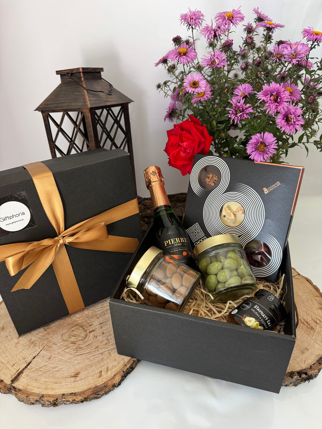 Geschenkbox – Schokolade und Nüsse