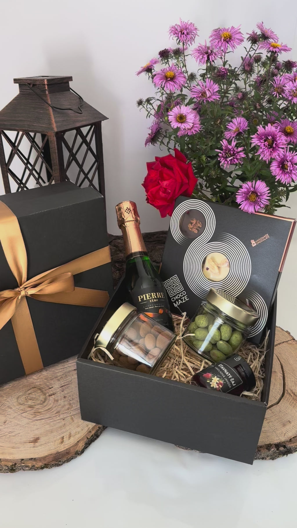 Geschenkbox – Schokolade und Nüsse