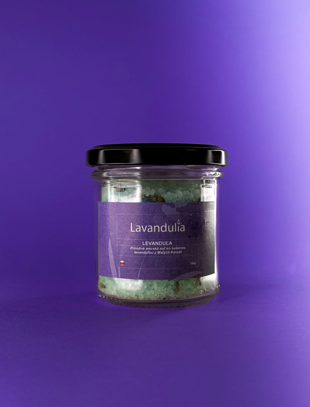 Lavender - natural sea salt with dried lavender